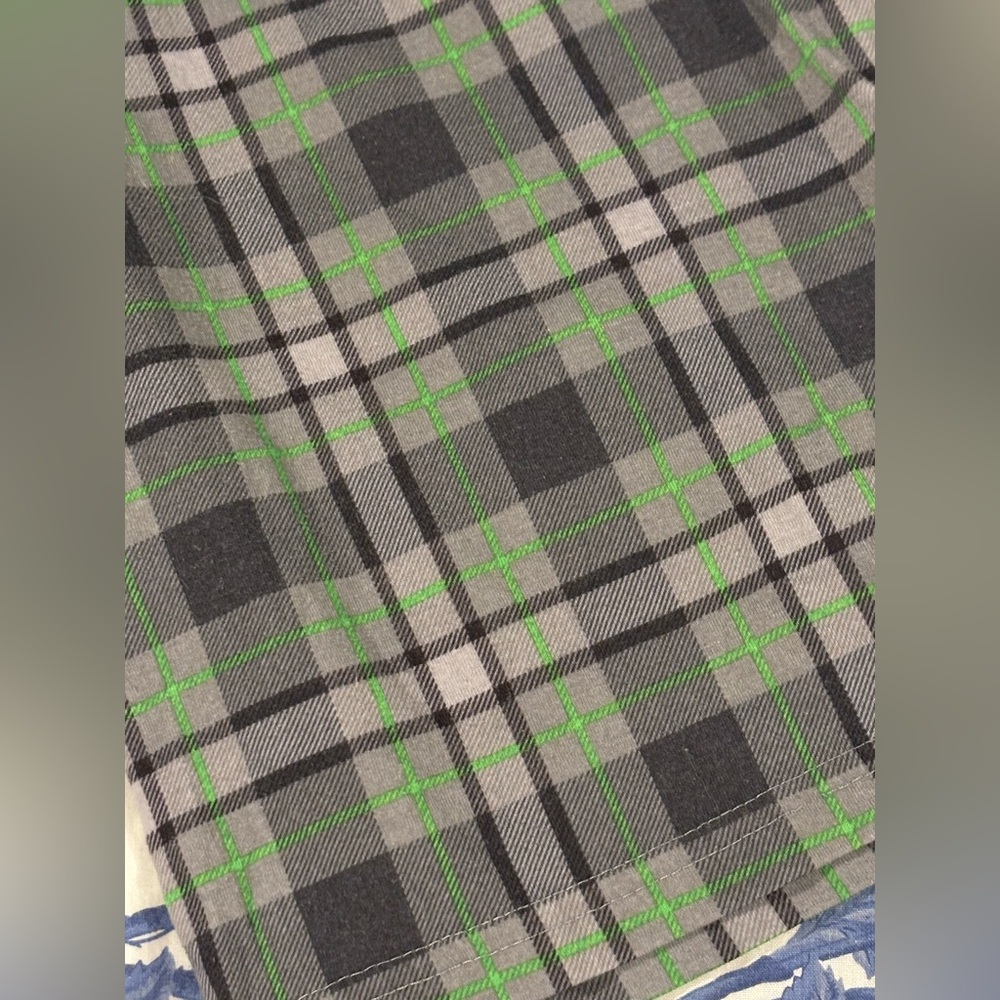 Bundle for $5! Boys’ Dinosaur, Plaid Pajama Bottoms, Shorts, White Undershirt - Picture 3 of 4